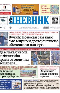 Dnevnik - broj 28249, 3. nov 2025.