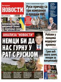 Večernje novosti - broj 5565, 21. nov 2025.