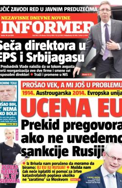 Informer - broj 681, 30. jul 2014.