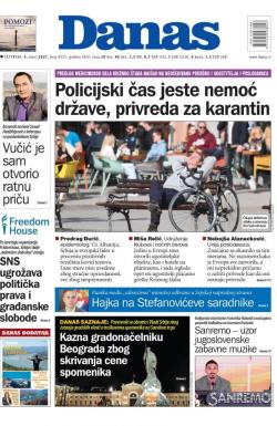 Danas - broj 8557, 4. mar 2021.