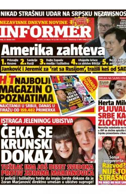 Informer - broj 1675, 25. okt 2017.