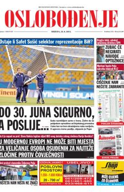 Oslobođenje - broj 24.267, 25. jun 2014.