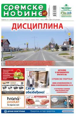 Sremske Novine - broj 3084, 8. apr 2020.