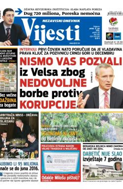 Vijesti - broj 6181, 12. jun 2015.