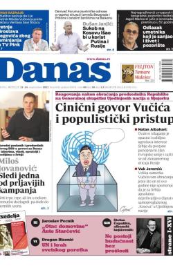Danas - broj 9414, 23. sep 2023.
