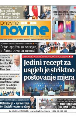 Dnevne novine - broj 2729, 10. jul 2020.