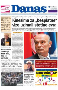 Danas - broj 6822, 3. jun 2016.