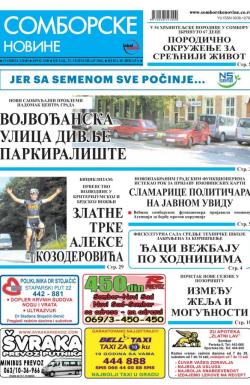 Somborske novine - broj 3248, 23. sep 2016.