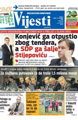 Vijesti - broj 5974, 12. nov 2014.