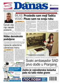 Danas - broj 5476, 26. sep 2012.
