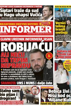 Informer - broj 3332, 31. mar 2023.