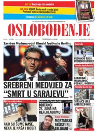 Oslobođenje - broj 24.873, 21. feb 2016.