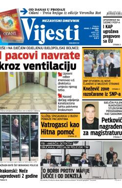 Vijesti - broj 5994, 2. dec 2014.