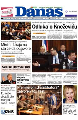 Danas - broj 5635, 4. mar 2013.