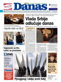 Danas - broj 5670, 8. apr 2013.