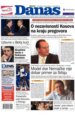 Danas - broj 5488, 8. okt 2012.