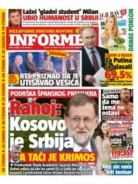 Informer - broj 1794, 17. mar 2018.