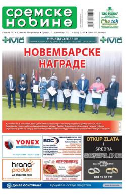 Sremske Novine - broj 3167, 10. nov 2021.