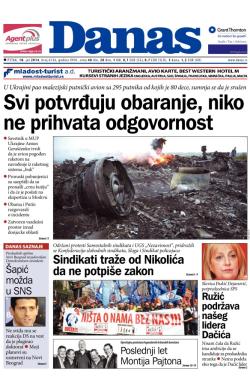 Danas - broj 6136, 18. jul 2014.
