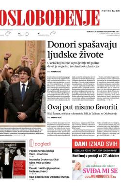 Oslobođenje - broj 25476, 28. okt 2017.
