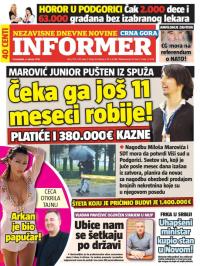 Informer CG - broj 1119, 4. jan 2016.
