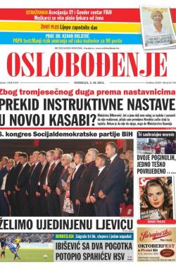 Oslobođenje - broj 24.733, 4. okt 2015.