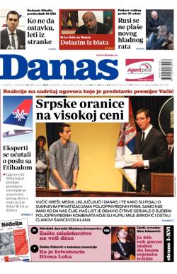 Danas - broj 6165-6166, 16. avg 2014.