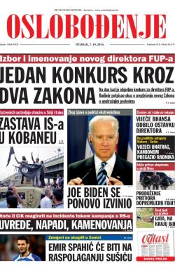 Oslobođenje - broj 24.371, 7. okt 2014.
