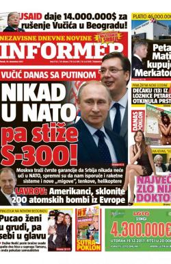 Informer - broj 1722, 19. dec 2017.