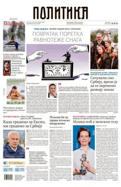 Politika - broj 40304, 22. feb 2026.