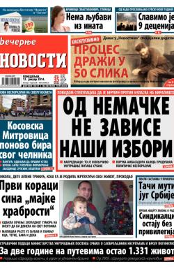 Večernje novosti - broj 1148, 13. jan 2014.