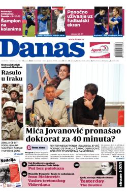 Danas - broj 6102-6103, 14. jun 2014.