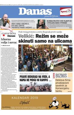 Danas - broj 7756, 24. dec 2018.