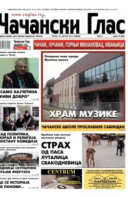 Čačanski glas - broj 4, 30. jan 2015.