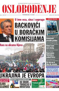 Oslobođenje - broj 24.062, 2. dec 2013.