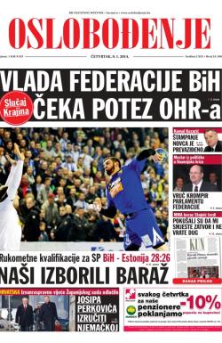 Oslobođenje - broj 24.100, 9. jan 2014.
