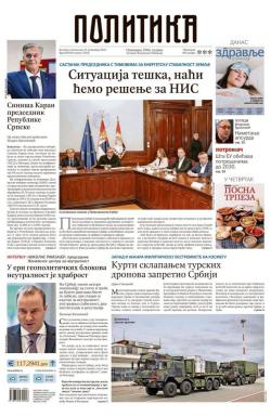 Politika - broj 40220, 24. nov 2025.