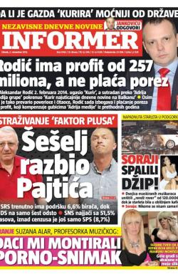 Informer - broj 1068, 3. nov 2015.