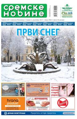 Sremske Novine - broj 2962, 6. dec 2017.