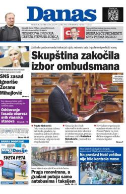 Danas - broj 9140, 31. okt 2022.