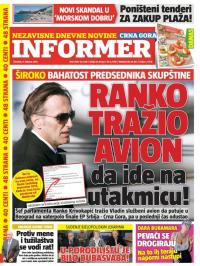 Informer CG - broj 1150, 11. feb 2016.