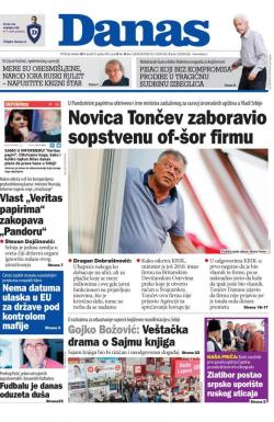 Danas - broj 8775, 8. okt 2021.