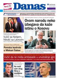 Danas - broj 6638, 2. dec 2015.