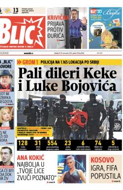 Blic - broj 6066, 29. dec 2013.