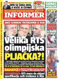 Informer - broj 1316, 25. avg 2016.