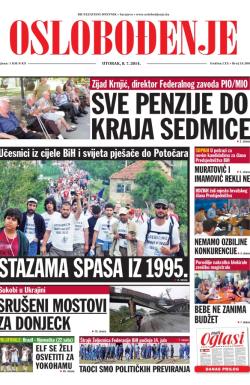 Oslobođenje - broj 24.280, 8. jul 2014.