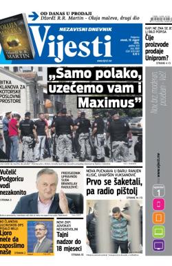 Vijesti - broj 5889, 19. avg 2014.