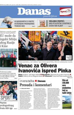 Danas - broj 7861, 8. apr 2019.