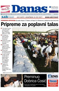 Danas - broj 6075, 19. maj 2014.