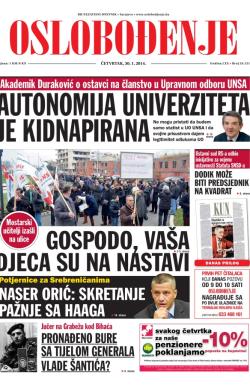 Oslobođenje - broj 24.121, 30. jan 2014.